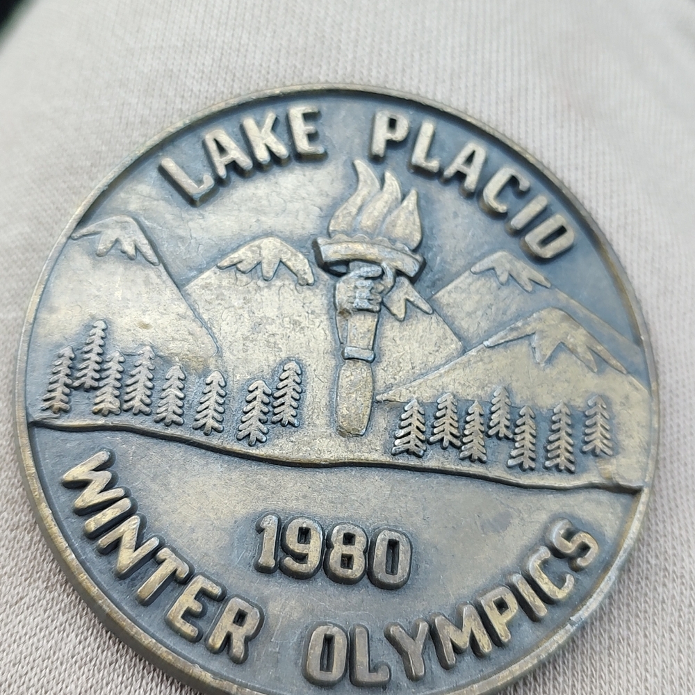 SOLD CELEBRATEthe spirit of 1980 Lake Placid Winter Olympics with this beautiful